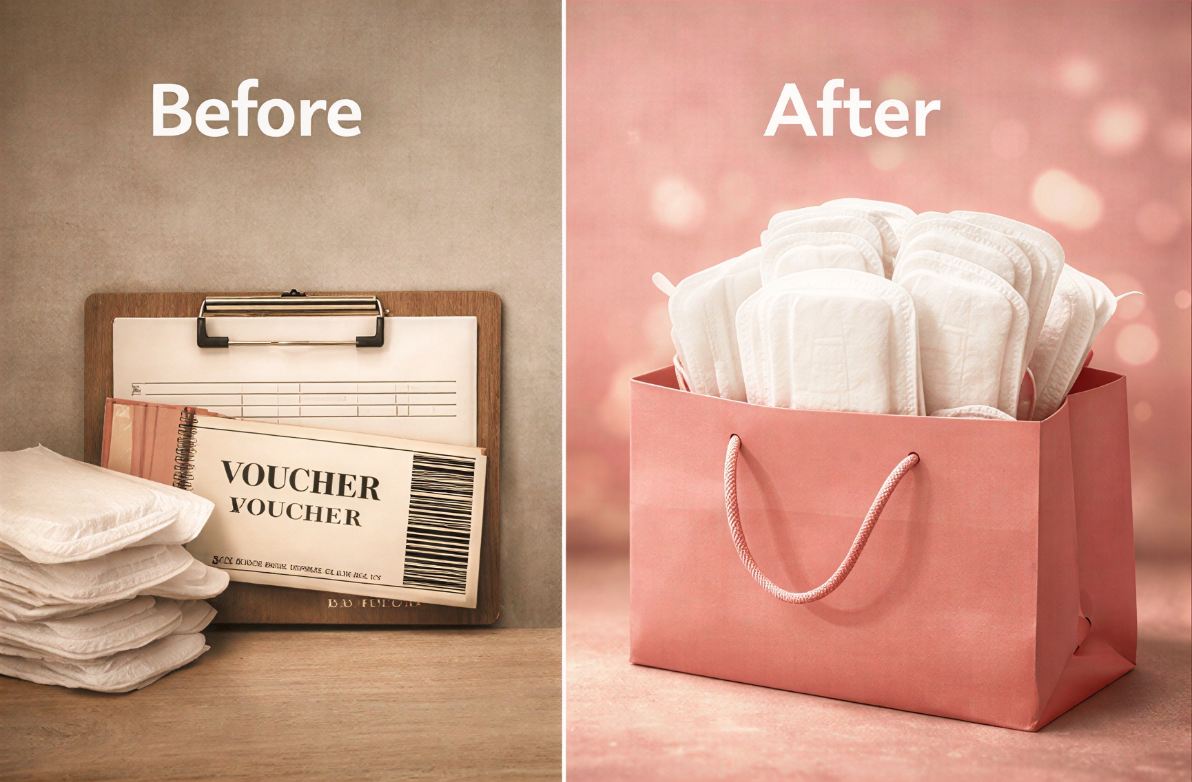 공공 생리대 무상