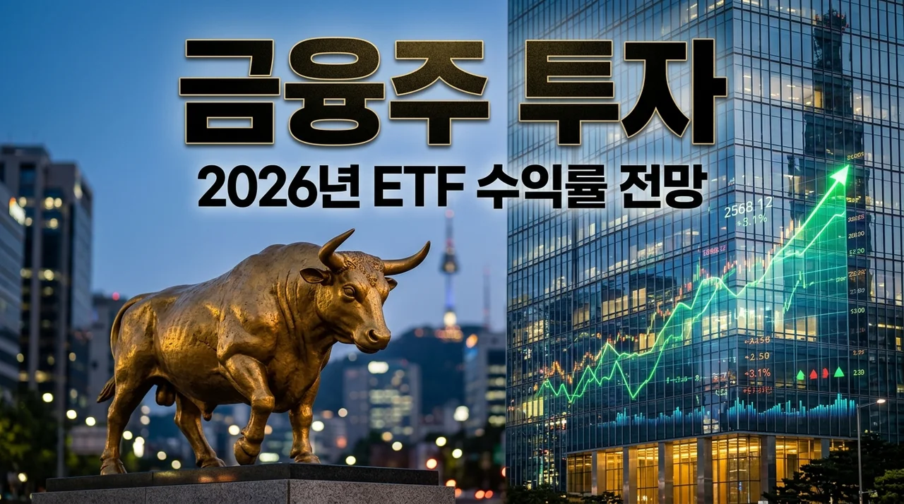 금융주란? 2026년 수익률 1위 ETF 순위 및 전망 완벽 정리