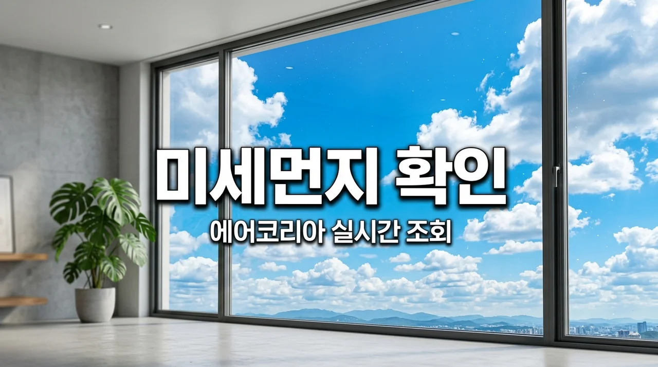 실시간 미세먼지 농도 확인 방법, 에어코리아(Airkorea) 1순위 추천