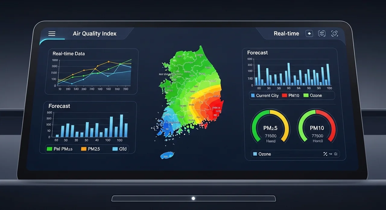 오늘 미세먼지 괜찮을까? 실시간 농도 확인 1순위 사이트